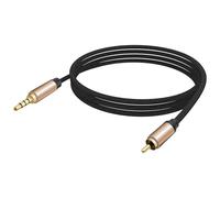 Cavo audio coassiale AUX da 3,5 mm a RCA per amplificatore altoparlante, 1,5 m