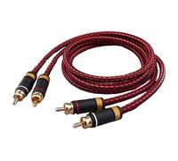 Cavo audio coassiale digitale, 1 paio di cavi audio Cavo coassiale digitale a doppia schermatura lungo 3, 3 piedi in rame ispessito privo di ossigeno con connettore placcato oro 24K, ottico