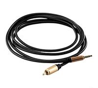 Cavo audio coassiale digitale stereo, 3,5 mm a SPDIF per cavo coassiale digitale RCA, per HDTV e per Xiaomi TV Box, placcato oro (2 m)