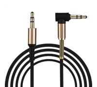 cavo audio con jack da 3,5 mm TPE männlich bis 90° Aux 1m/3.28 Zoll schwarz