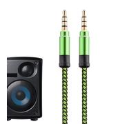 Cavo Audio Da 3,5 Mm - 1,5 M/3 M Di Nylon Intrecciato Da Maschio A Maschi Cavo Aux | Cavi Di Estensione Stereo Resistente Per Audio, Cuffie, Altoparlanti, Smartphone, Laptop E Dispositivi Musicali Por