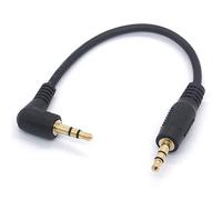 Cavo audio da 3,5 mm 90 gradi 3,5 maschio a maschio adattatore per cuffie jack ausiliario stereo AUX per smartphone e tablet, MP3 Echo