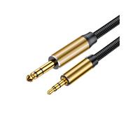 Cavo Audio da 3,5 mm A 6,5 mm 1/8 TRS A 1/4 TS Cavo Audio AUX Interconnettore Adattatore per Laptop PC Chitarra Mixer