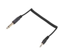 Cavo Audio da 3,5 Mm, Cavo Ausiliario Cavo Audio in Plastica con Prestazioni Stabili per PC Portatile (Da mono maschio a mono maschio da 3,5 mm)