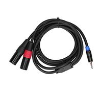 Cavo Audio da 3,5 Mm, Cavo Stereo da 3,5 Mm a Doppio XLR Cavo Sdoppiatore a Y Cavo Adattatore Convertitore Audio per Microfono per Stereo, Telefono Cellulare (Yosoo Health