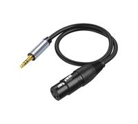 Cavo audio da 3,5 mm da maschio a CA non femmina, cavo audio, amplificatore altoparlante, lunghezza flessibile, cablaggio schermato, diametro di 0,45 cm per le prestazioni dello stadio di registrazion