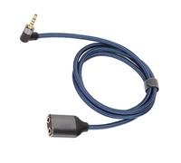 Cavo audio da 3,5 mm maschio a 2 femmine, 1 m/3,3 ft blu