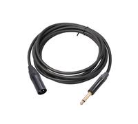 Cavo Audio di Estensione 6,35 Mm TRS Stereo Maschio a XLR Maschio Cavo Audio Mixer Microfono per Console di Missaggio e Schede Audio Karaoke (180 cm)