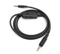 Cavo audio di ricambio 3,5 mm 1,3 metri con telecomando in linea compatibile con Beyerdynamic MMX300 II, nucleo in rame privo di ossigeno