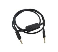 Cavo audio di ricambio compatibile con Beyerdynamic MMX300 II, connettore 3,5 mm, 1,3 m, rame privo di ossigeno, telecomando integrato