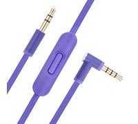 Cavo audio di ricambio compatibile con cuffie Beats by Dr Dre Solo2 Solo3/Studio 2 3 Pro/Detox/Wireless/Mixr/Executive/Pill con microfono e controllo del volume (1,2 m, viola)