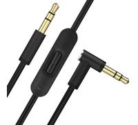 Cavo audio di ricambio compatibile con cuffie Beats by Dr Dre Solo2 Solo3/Studio 2 3 Pro/Detox/Wireless/Mixr/Executive/Pill con microfono e controllo del volume (1,8 m, nero)