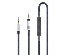 Cavo audio di ricambio compatibile con cuffie Sennheiser HD598 HD598 SE HD518 HD598 Cs HD599 HD569 HD579, cavo audio compatibile con iPhone iPad Apple con controllo del volume del microfono in linea