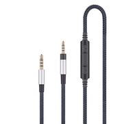 Cavo audio di ricambio compatibile con cuffie Sennheiser PXC550, PXC480, cavo audio compatibile con Samsung Galaxy, Huawei, Android, con microfono in linea e controllo remoto del volume