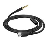 Cavo audio di ricambio da 3,5 mm a USB-C con microfono in linea e controllo del volume, compatibile con cuffie Beats by Dr. Dre Solo 3, Solo 2, Solo HD, Studio 2, Studio Pro, Detox, Mixr, Executive da