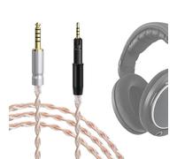 Cavo audio di ricambio Geekria Apollo placcato argento, compatibile con cuffie Sennheiser HD 620S/HD 550/HD 505/HD 560S/HD 400 PRO/HD 599/HD 598/HD 579/HD 569, con connettore 4,4 mm (4 ft / 1,2