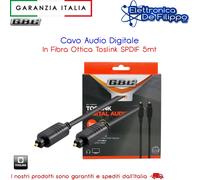 Cavo Audio Digitale In Fibra Ottica Toslink SPDIF 5mt