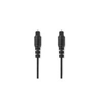 Cavo audio digitale (ottico) TOSLINK (M) a TOSLINK (M) 3 m fibra ottica nera rotonda