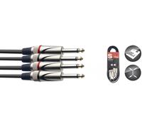 CAVO AUDIO DOPPIO JACK MONO 2 X 6,3 MM 60 CM NERO CAVO STRUMENTO MUSICALE