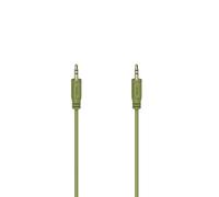 Cavo audio ""Flexi-Slim"", jack maschio da 3,5 mm/f. maschio, oro, verde, 0,75 m