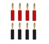 Cavo audio for altoparlanti con adattatore for connettori a banana da 4 mm placcato oro da 8 pezzi