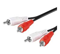 Cavo audio Goobay 2xRCA maschio/maschio 1,5 m Nero