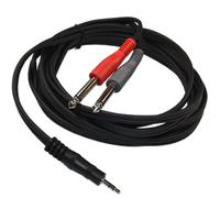 Cavo Audio HQRP Da 3,5 Mm 1/8 TRS A Doppio 6,5 Mm 1/4 TS Per Jack Telefonico