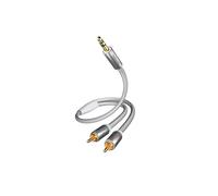 Cavo Audio - IN-AKUSTIK - PREMIUM II - 3,5 mm - 2 x RCA - 5 m - Bianco