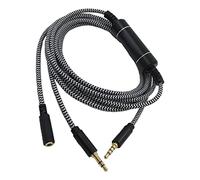 Cavo audio in metallo da maschio a femmina, lunghezza 2,5 m, per altoparlanti TV, 3,5 mm