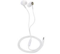 Cavo audio in stile auricolare con microfono integrato, progettato per chiamate chiare e suono di alta qualità, con durata garantita nel tempo.