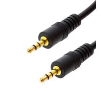 Cavo Audio Jack 3.5 mm Maschio-Maschio Aux Suono stereo 5m LinQ - Nero