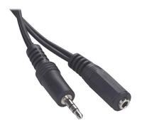 Cavo Audio Jack 3.5mm Maschio/Femmina 2m Nero Gembird