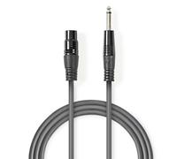 CAVO AUDIO JACK Ø6,3 MONO MASCHIO / XLR 3 POLI FEMMINA 10m