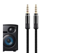 Cavo audio - jack da 1,5 m 3 m 3,5 mm, linea stereo, convertitore di connessione | Adattatore ausiliario Hi-Fi intrecciato in nylon funzione microfono TRRS presa per cuffie trasmissione del suon