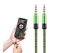 Cavo audio - jack da 1,5 m 3 m 3,5 mm, linea stereo, convertitore di connessione | Adattatore ausiliario Hi-Fi intrecciato in nylon funzione microfono TRRS presa per cuffie trasmissione del suon