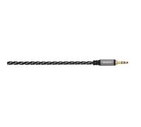 Cavo audio, jack da 3,5 mm/jack, stereo, tessuto, oro, 0,5 m