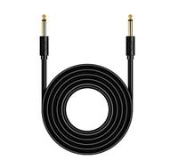 Cavo Audio Jack Professionale,Cavo Chitarra Elettrica Cavo Jack 6,35mm Maschio a 6,35mm Maschio per collegare strumenti musicali,bassi elettrici,tastiere,amplificatori,mixer,chitarre e altro ancora