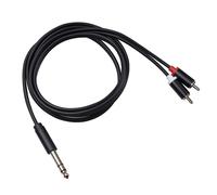 Cavo Audio Jack Stereo Da 3,5 Mm In Metallo A 2 RCA Cavo Telefonico Da 6,35 Mm A