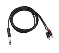 Cavo Audio Jack Stereo Da 3,5 Mm In Metallo A 2 RCA Cavo Telefonico Da 6,35 Mm A