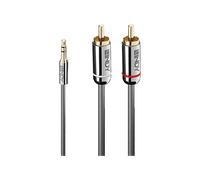LINDY 35336 - Cavo audio, jack da 3,5 mm a 3 pin, 2 RCA, 5,0 m.