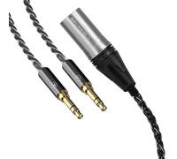 Cavo audio Linkidea 6N aggiornato per cuffie HIFIMAN Edition XS, SUNDARA, Arya, HE400SE, Ananda e Denon AH-D7200, XLR 4 pin a 2 jack maschio da 3,5 mm, 1,5 m