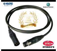 Cavo Audio Micro KLOTZ MY206UP NEUTRIK NC3FXX-B NC3MXX-B Di Alta Qualità