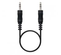 Cavo audio Nanocable Jack 3.5 maschio/maschio 30 cm Nero