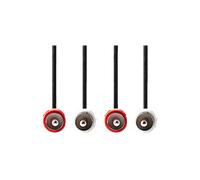nedis Cavo audio stereo 2x R CA maschio - 2x RCA maschio, 1,0 m, nero