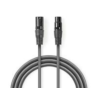 Cavo audio Nedis COTH15010GY10 XLR 3-pin Maschio/Femmina 1 m Grigio