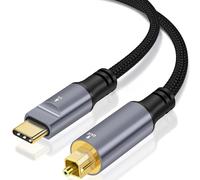 Cavo audio ottico da USB C a Toslink, 1,2 m, unidirezionale, USB C a porta SPDIF maschio, cavo audio stereo ottico digitale per smartphone, tablet, laptop, TV/Soundbar, Sony PS5, altoparlanti e