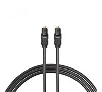 Cavo audio ottico digitale, 3 m, per amplificatore, lettore DVD, ricevitore CD, nucleo a bassa perdita con connettori in metallo, interferenze, 1,5 m