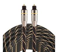 Cavo audio ottico digitale Toslink maschio a maschio con testa in metallo placca