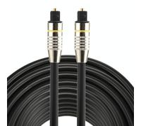 Cavo audio ottico digitale Toslink maschio a maschio con testa in metallo placca