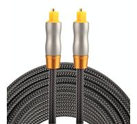 Cavo audio ottico digitale Toslink maschio a maschio con testa in metallo placca